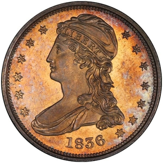 1836 Capped Bust 50¢ • Coin Rarities Online