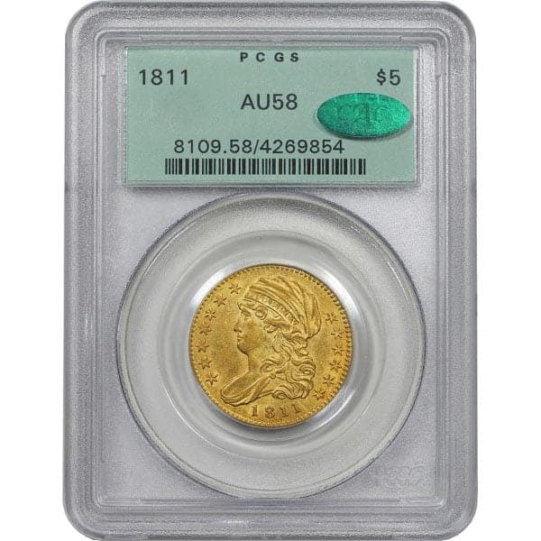 1811 Capped Bust $5 PCGS 4269854 • Coin Rarities Online